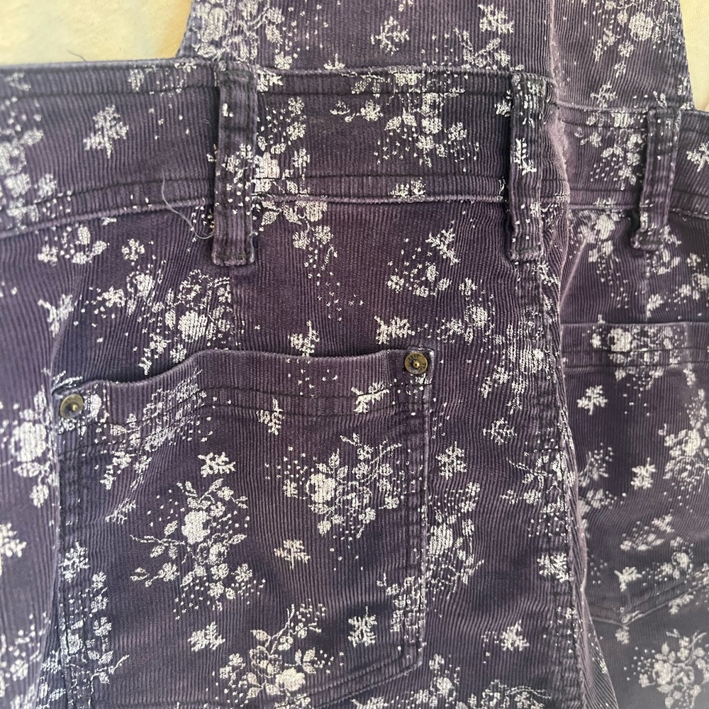 Free People Purple Corduroy Shortalls - Picture 7 of 7